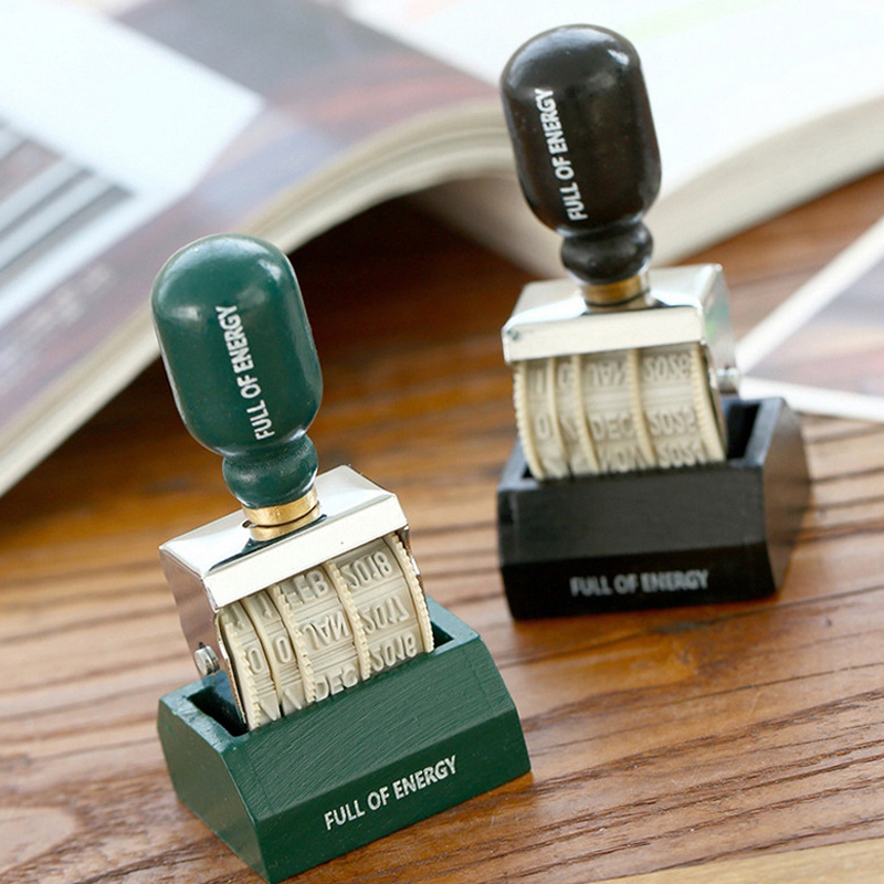 Rubber Date Stamp - Sello postal de fecha Vintage, sello
