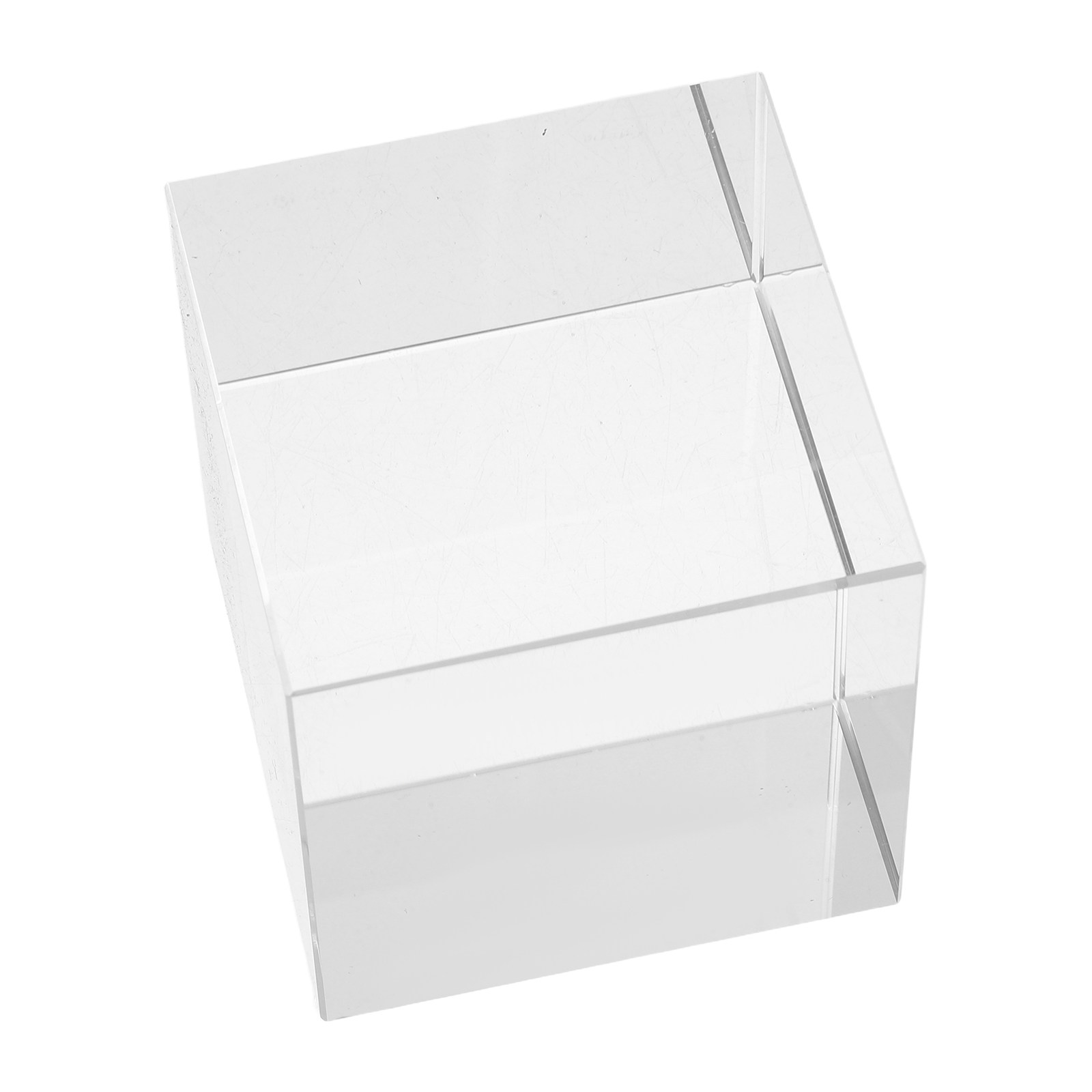 Paper Weight Crystal - Pisapapeles Cuadrado de Cristal Transparente, Bloque