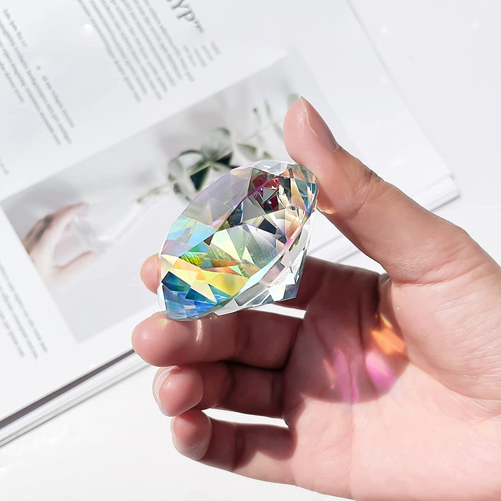Paper Weight Crystal - AB46-2PCS 50 mm/ 2 pulgadas Cristal