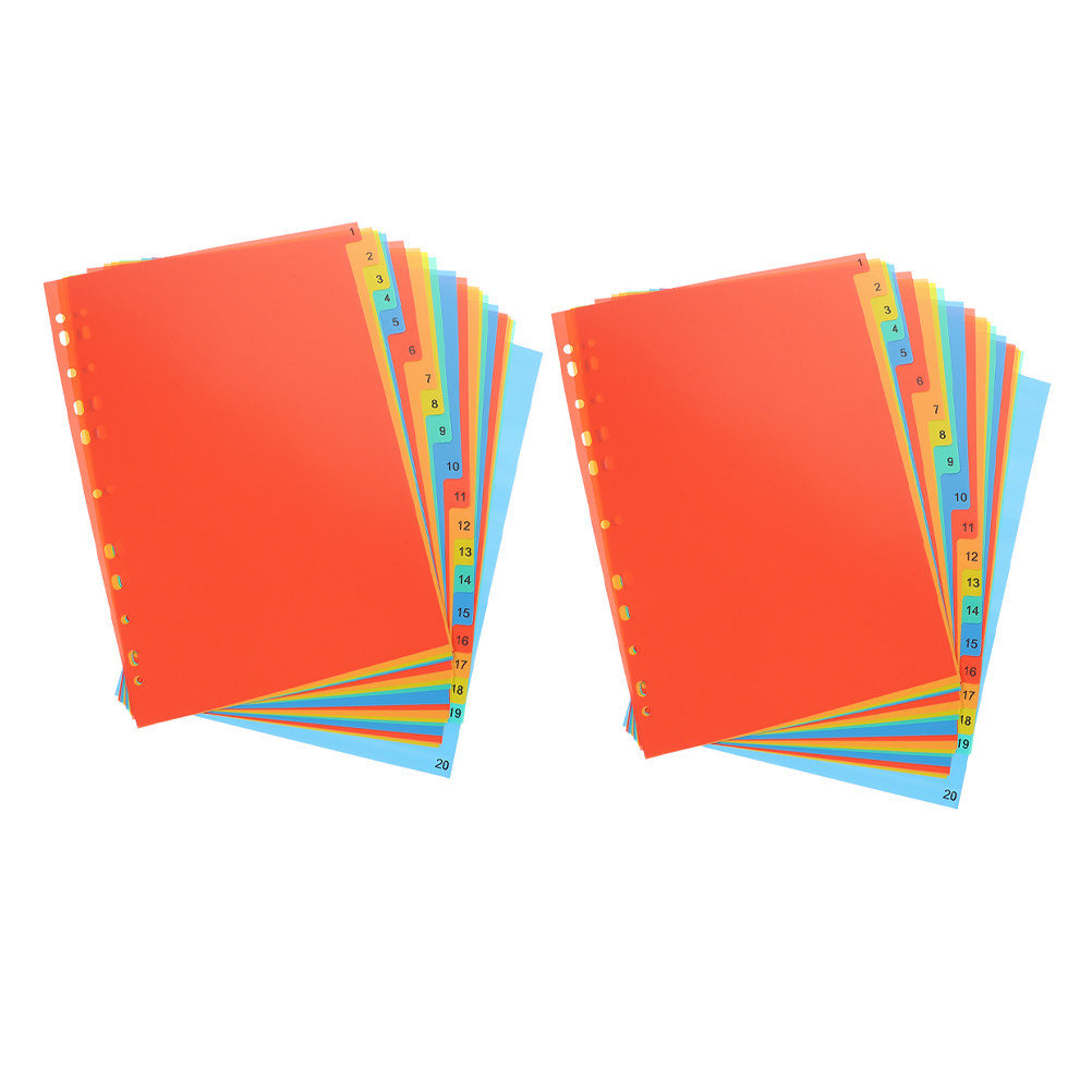 Tab Divider A4 - 2 juegos de organizadores de archivos,