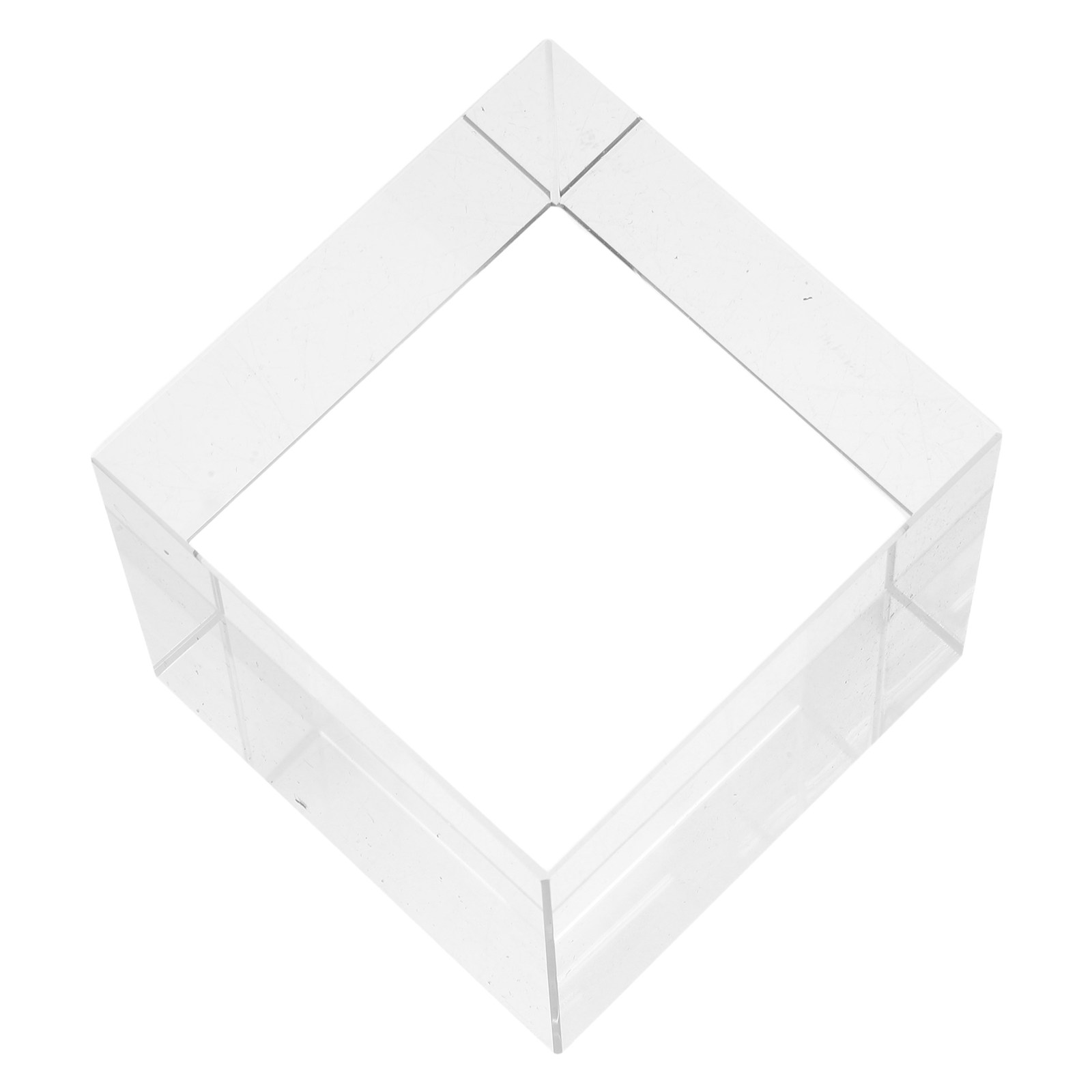 Book Weight Glass - Pisapapeles Cuadrado de Cristal Transparente, Bloque