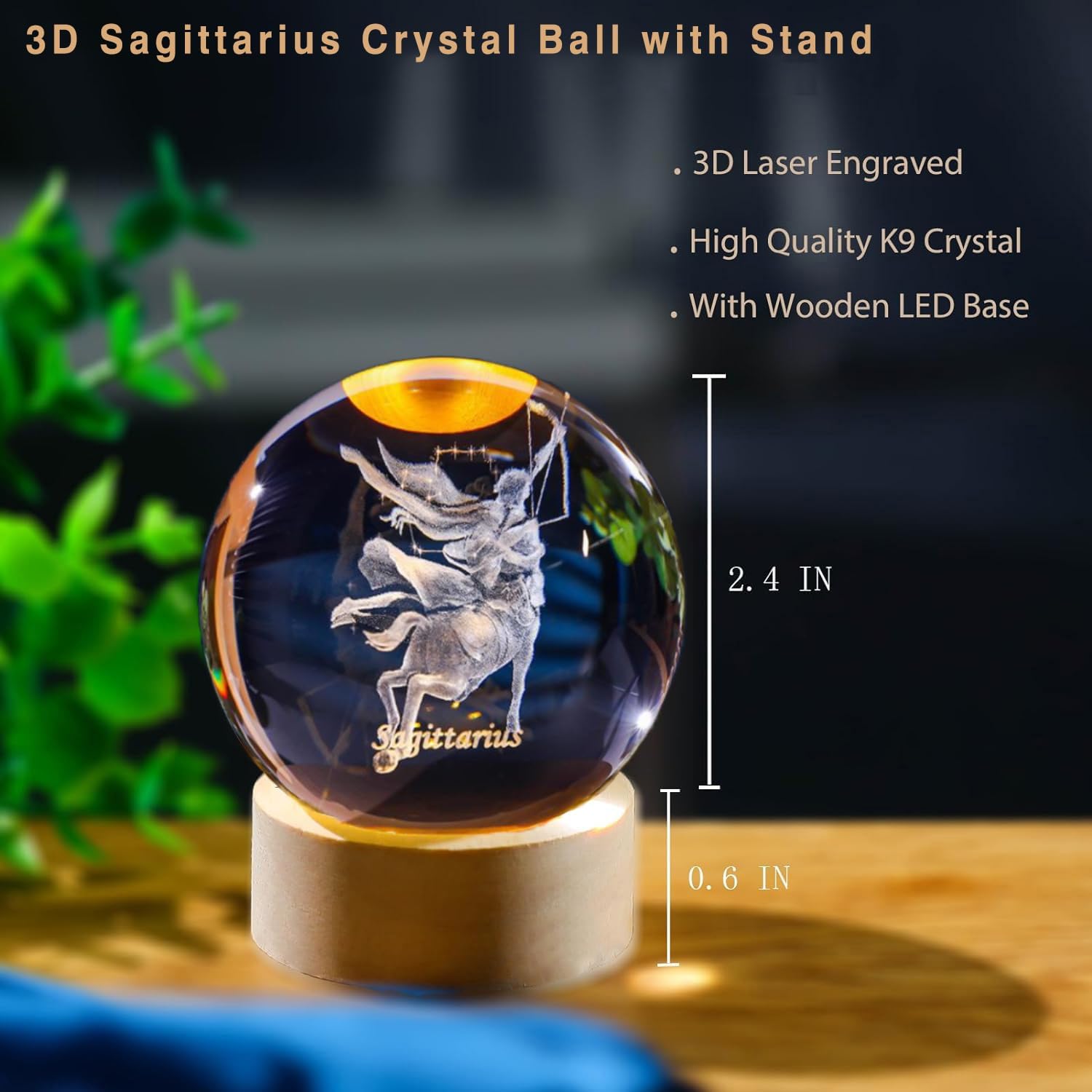 Bola de cristal de Sagitario 3 - Paper Weight Crystal reseña y precio