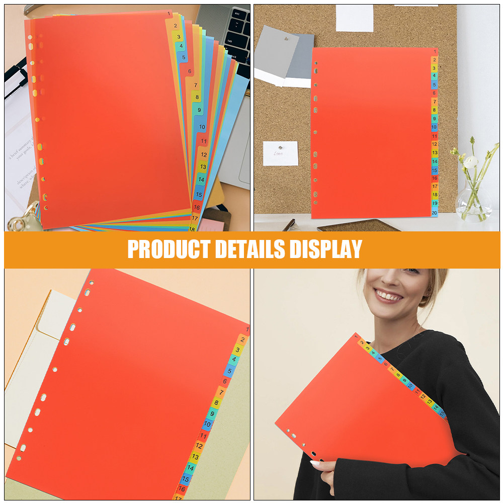 2 juegos de organizadores de a - Tab Divider A4 reseña y precio