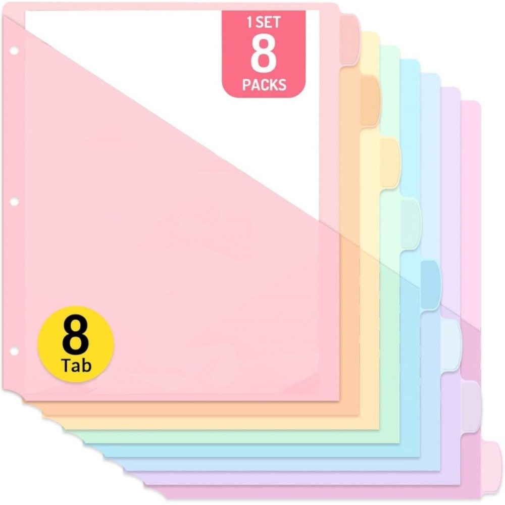 8 unidades de separadores de c - Tab Divider A4 reseña y precio